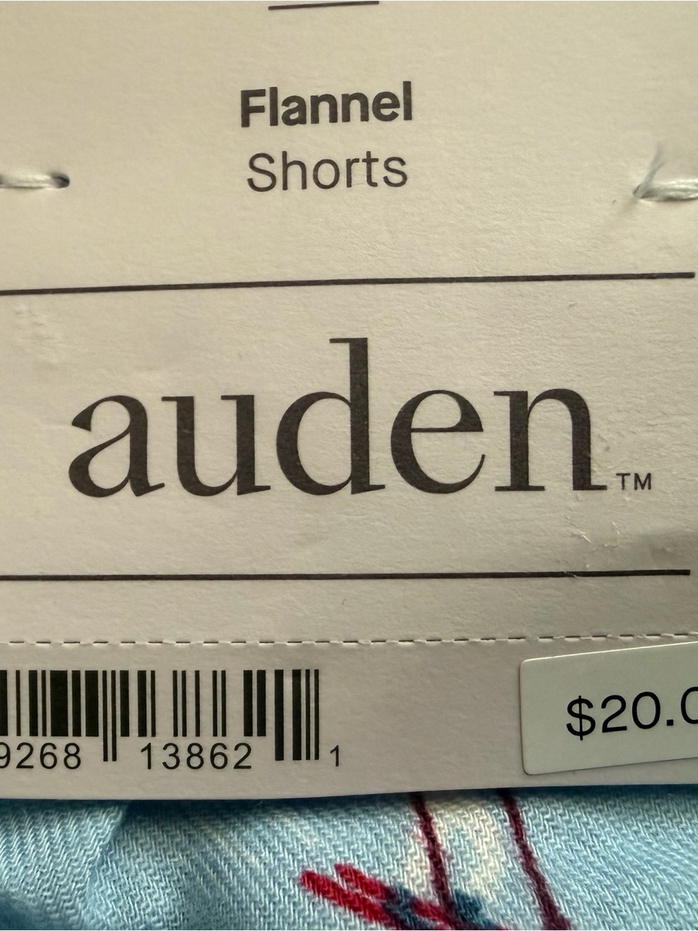 Auden Light Blue Printed Drawstring Shorts - Picture 3 of 3